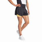 Adidas Short Match Pro Noir Jaune Femme - vue 4