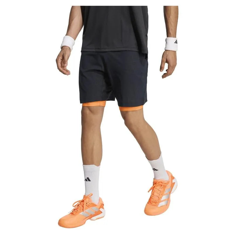 Adidas Short Set Noir Orange - vue 3