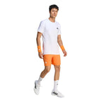 Adidas Short Tenis Climacool Orange Blanc - vue 4