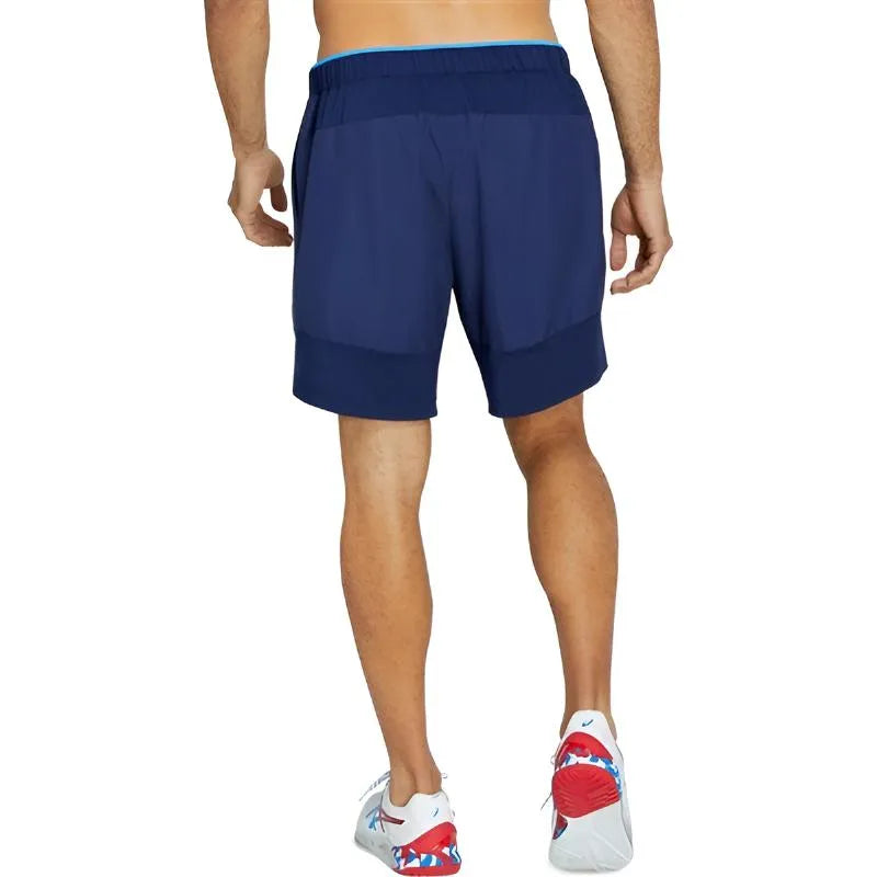 Asics Short Club 7In Bleu Peacoat - vue 2