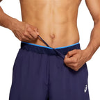 Asics Short Club 7In Bleu Peacoat - vue 3