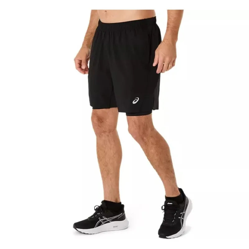 Asics Short Core 2N1 7IN Noir Performance - vue 3