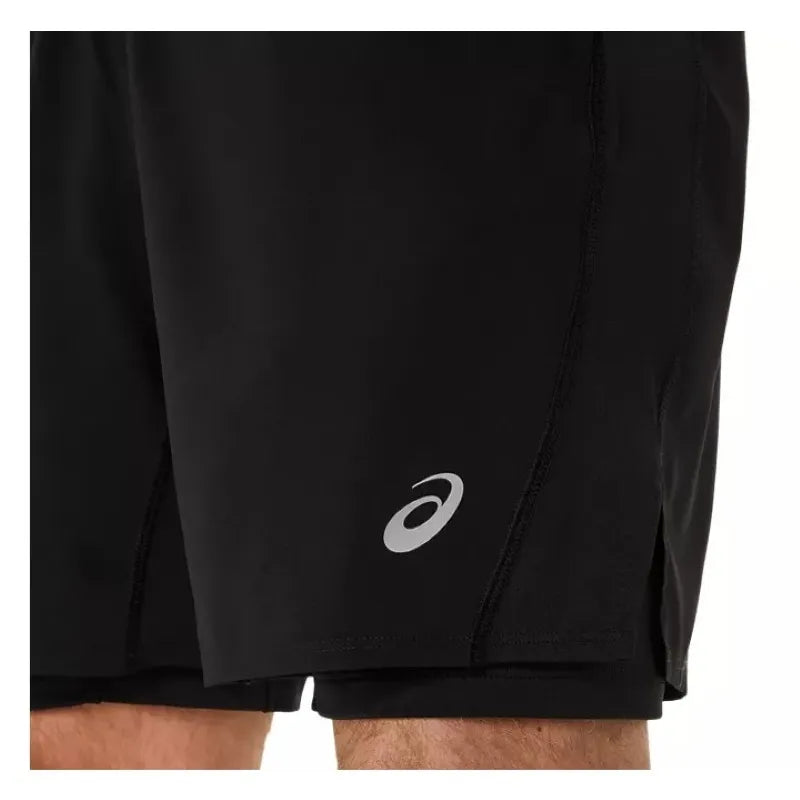 Asics Short Core 2N1 7IN Noir Performance - vue 4