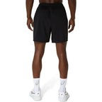 Asics Short Court 7IN Noir Blanc - vue 2