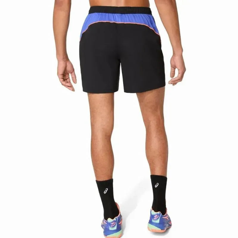 Asics Short Court 7IN Noir Cobalt - vue 2