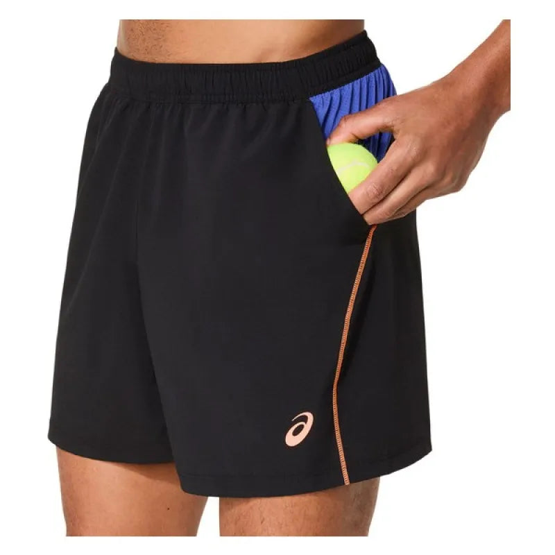 Asics Short Court 7IN Noir Cobalt - vue 4