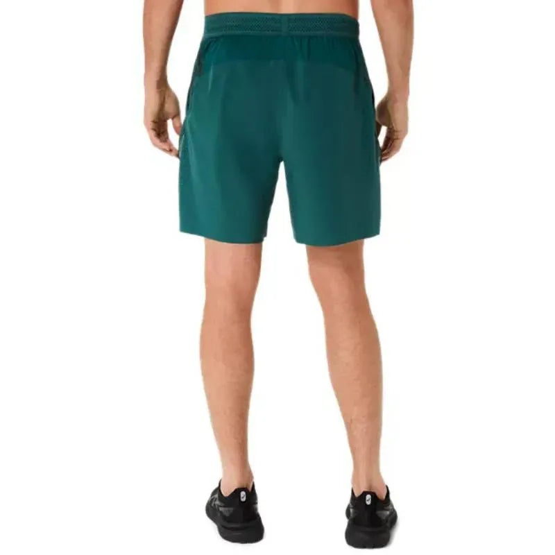 Asics Short Match 7IN Vert Foncé - vue 2