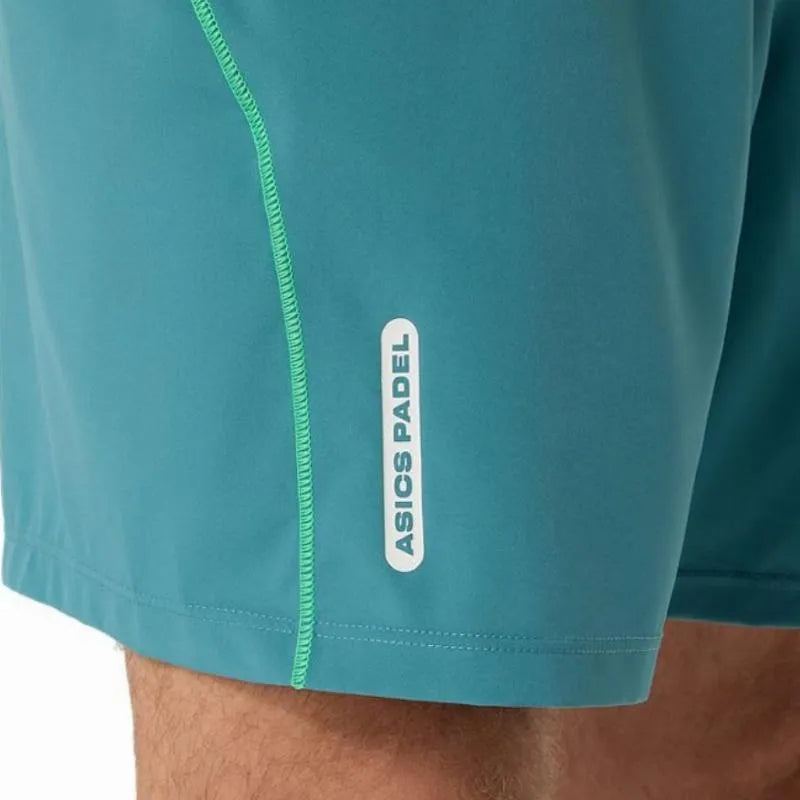 Asics Short Padel Court 7IN Vert Pin - vue 5