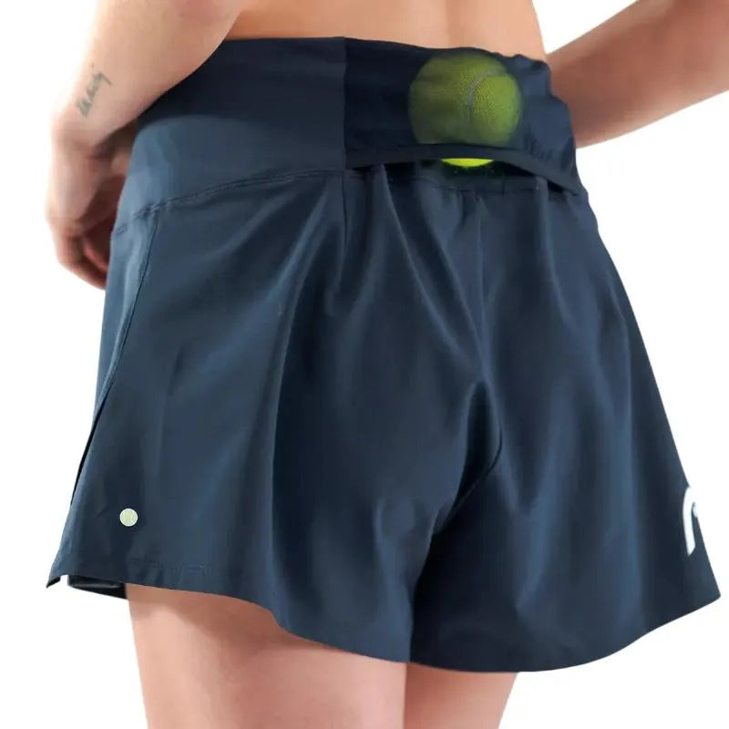 Head Short Dynamic Marine Blanc Femme - vue 6