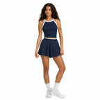 Wilson Short Velocity Pleated Marine Femme - vue 5