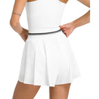 Wilson Short Velocity Pleated Blanc Femme - vue 2