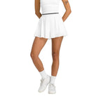 Wilson Short Velocity Pleated Blanc Femme - vue 5