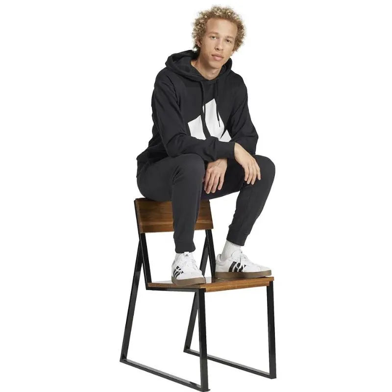 Adidas Sweat Essentials Noir Blanc - vue 4