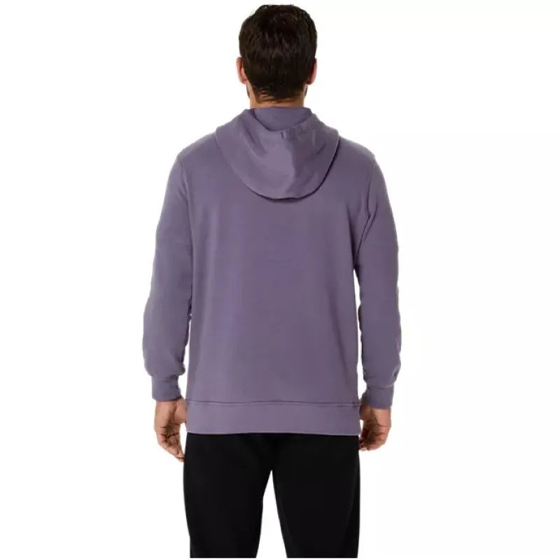 Asics Sweat Gris Pourpre Birch - vue 2