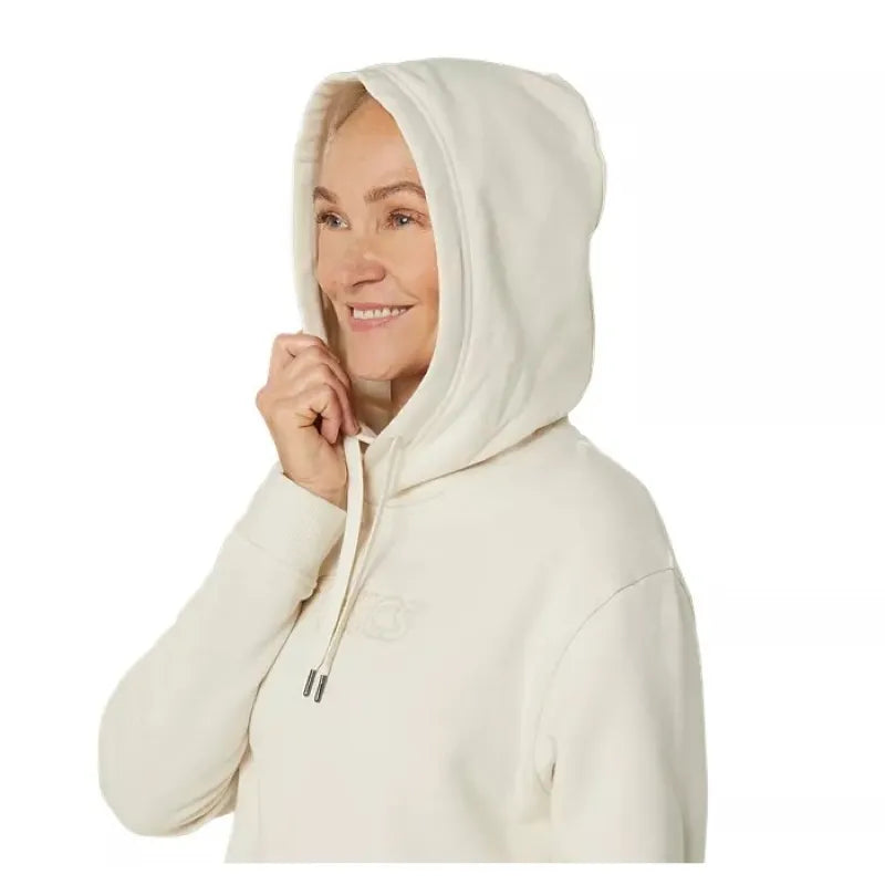 Asics Sweat Logo Beige Birch Femme - vue 5