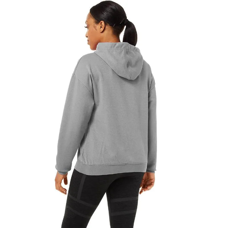 Asics Sweat Logo Grande Gris Femme - vue 2