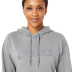 Asics Sweat Logo Grande Gris Femme - vue 4