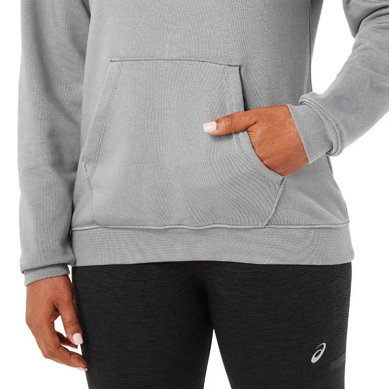 Asics Sweat Logo Grande Gris Femme - vue 5