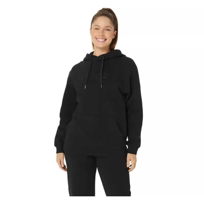Asics Sweat Logo Noir Femme