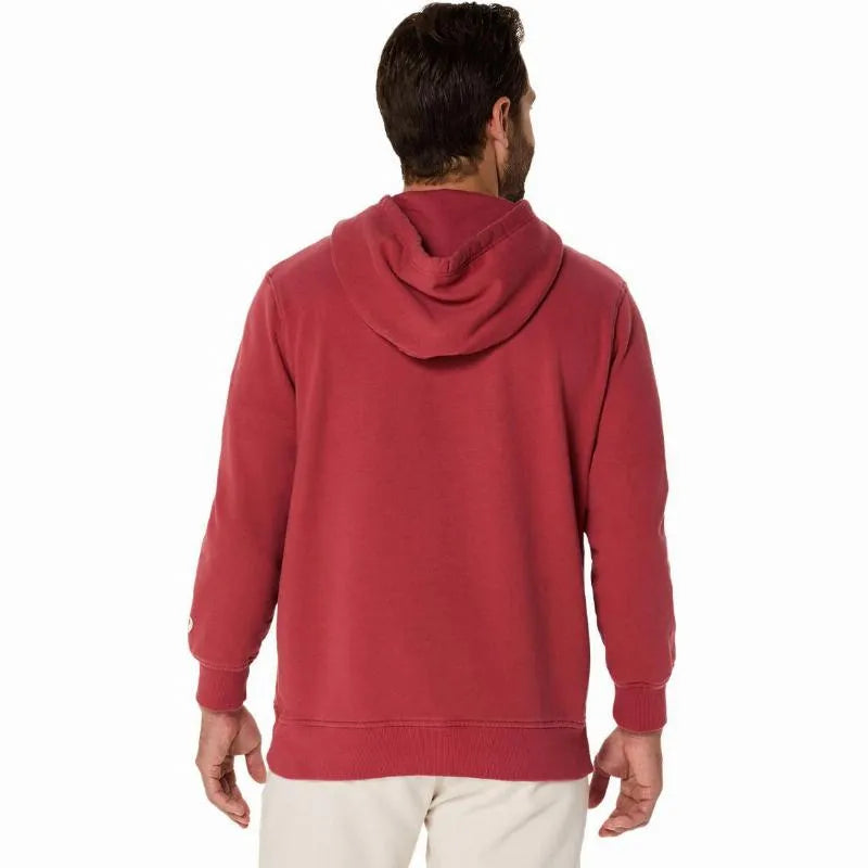 Asics Sweat Logo Rouge Birch - vue 2