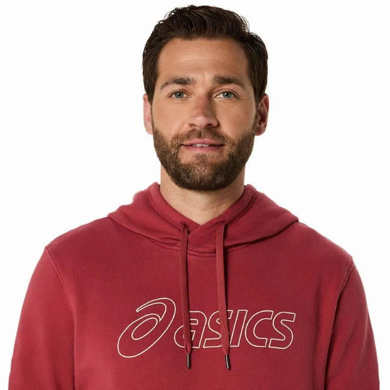 Asics Sweat Logo Rouge Birch - vue 4