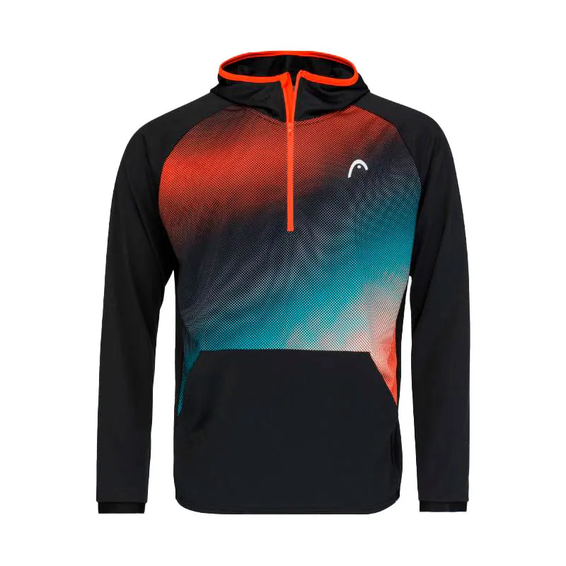 Head Sweat TopSpin Noir Print Vision