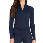 Wilson Sweat Baseline Half Zip Marine Femme