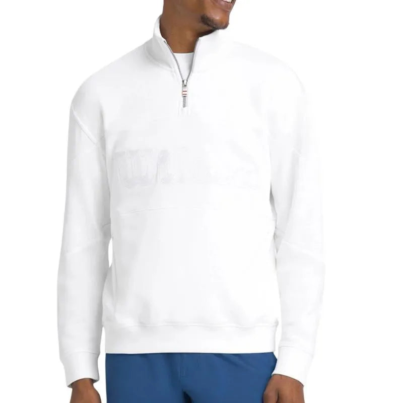 Wilson Sweat Parkside Half Zip Blanc