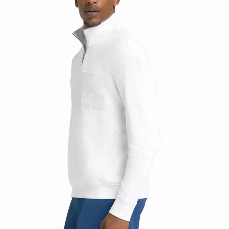Wilson Sweat Parkside Half Zip Blanc - vue 3