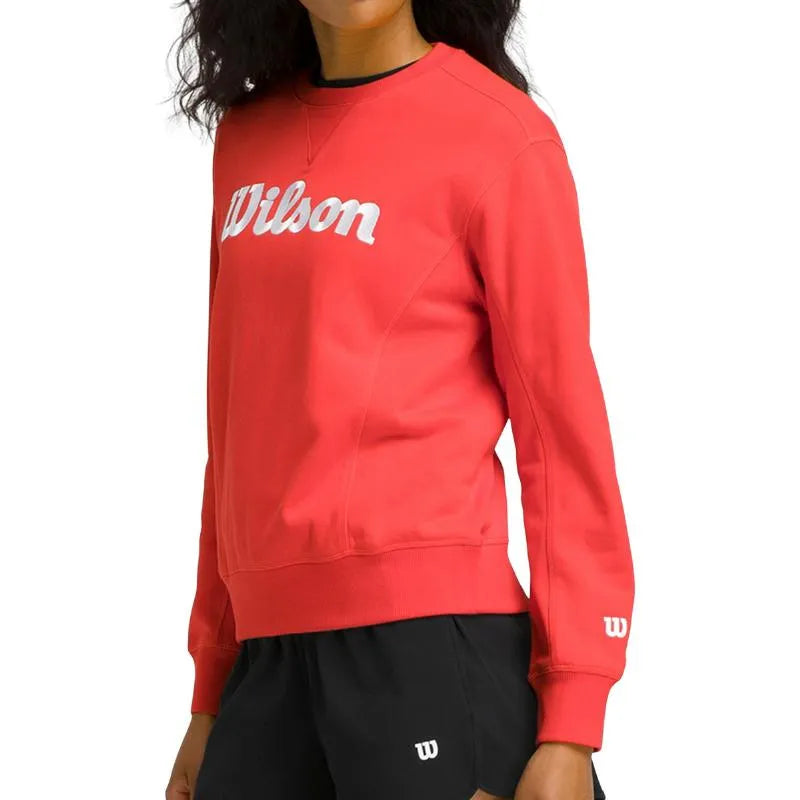 Wilson Sweat Team Crew Rouge Femme - vue 3