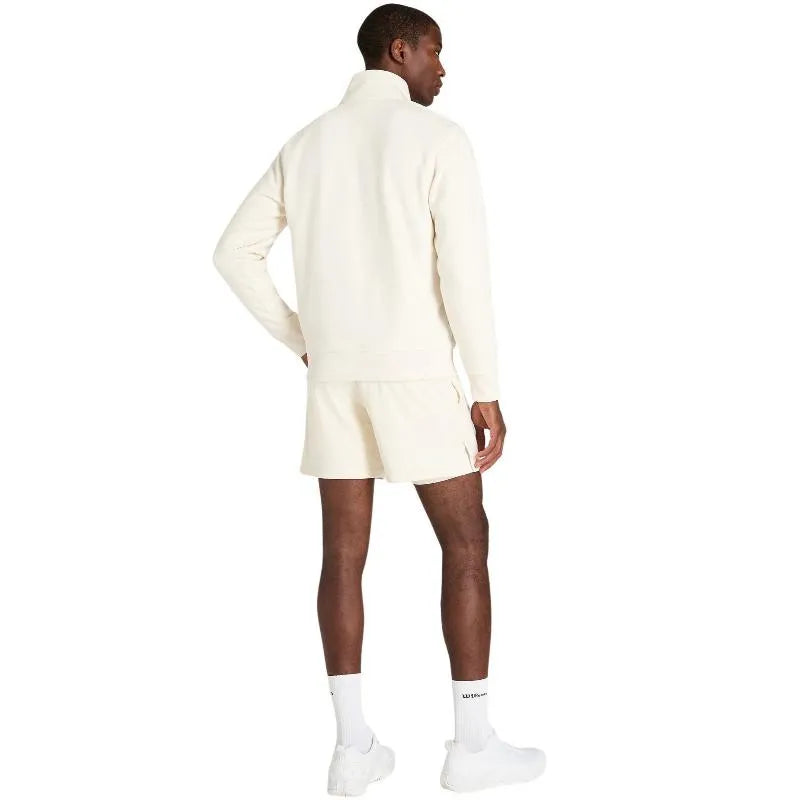 Wilson Sweat Tenis Club Half Zip Beige Arena - vue 2