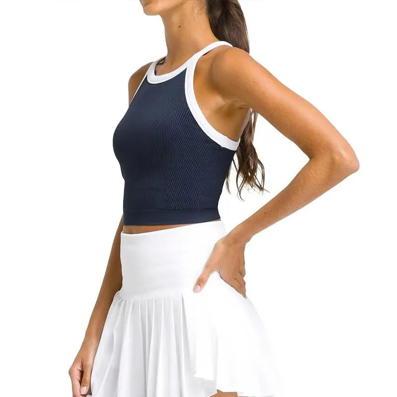 Wilson Top On The Daily Brami Marine Blanc - vue 3
