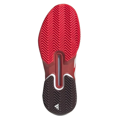 Adidas Adizero Ubersonic 5 Clay Rouge Blanc - vue 2