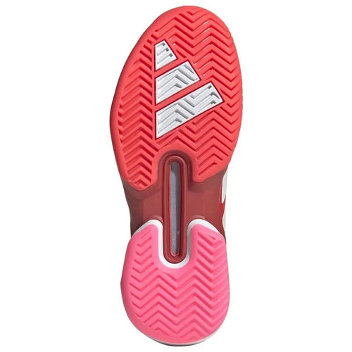 Adidas Adizero Ubersonic 5 Rouge Blanc Rose - vue 2