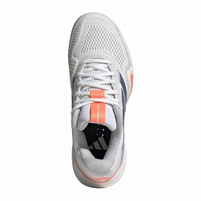 Adidas Barricade 14 Blanc Bleu Orange - vue 6