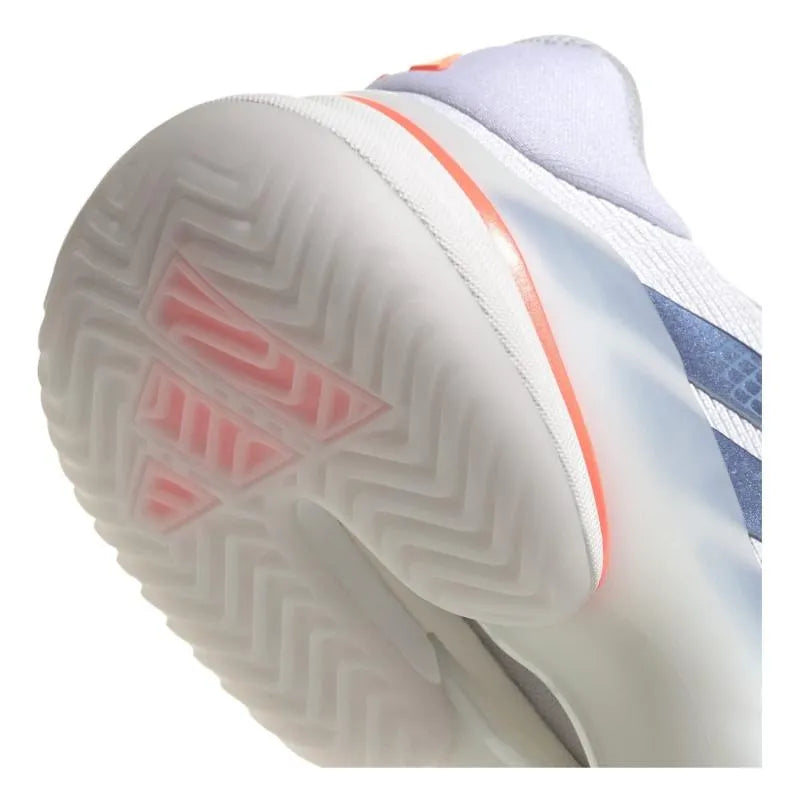 Adidas Barricade 14 Blanc Bleu Orange - vue 7