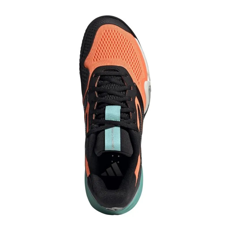 Adidas Barricade 14 Orange Noir Aqua - vue 6