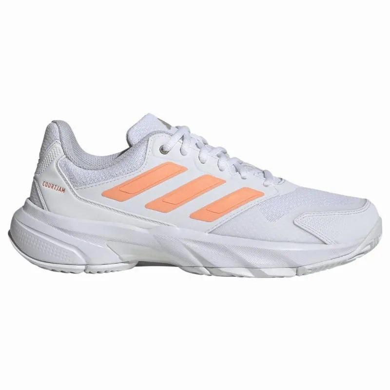 Adidas CourtJam Control 3 Blanc Orange
