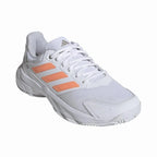 Adidas CourtJam Control 3 Blanc Orange - vue 4