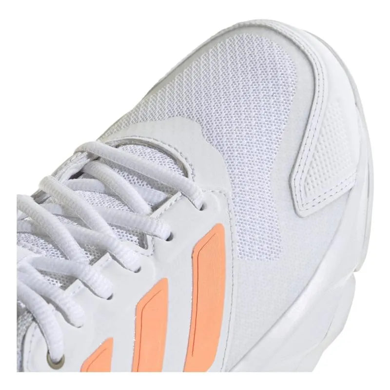 Adidas CourtJam Control 3 Blanc Orange - vue 7