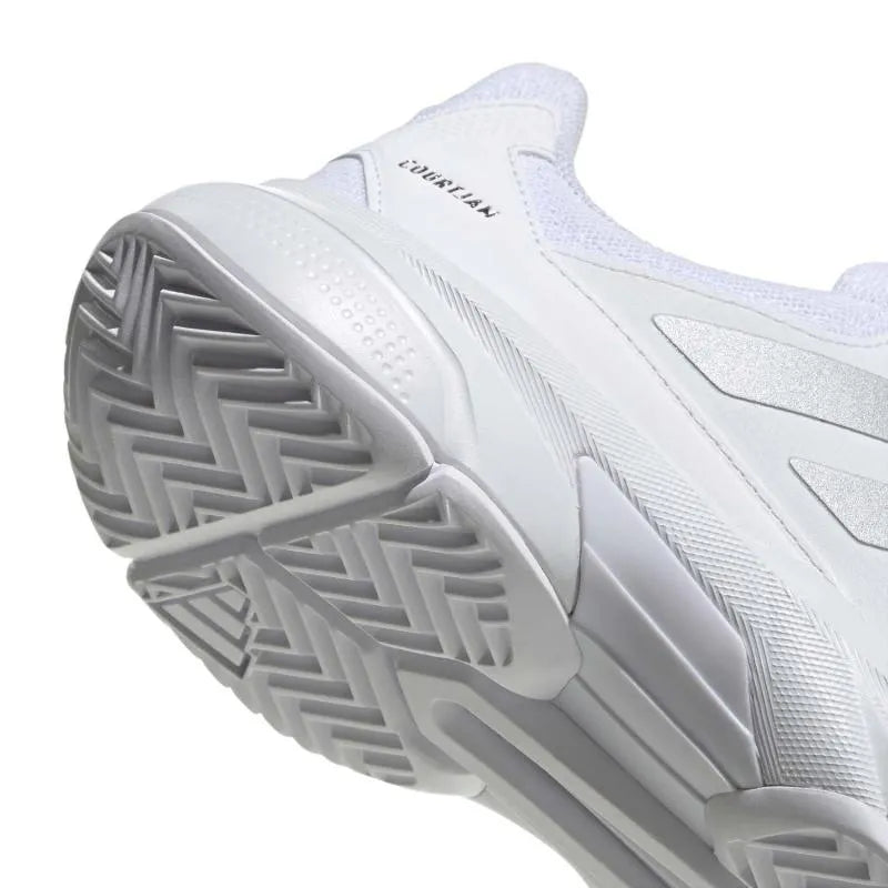 Adidas CourtJam Control 3 Blanc Argent - vue 6