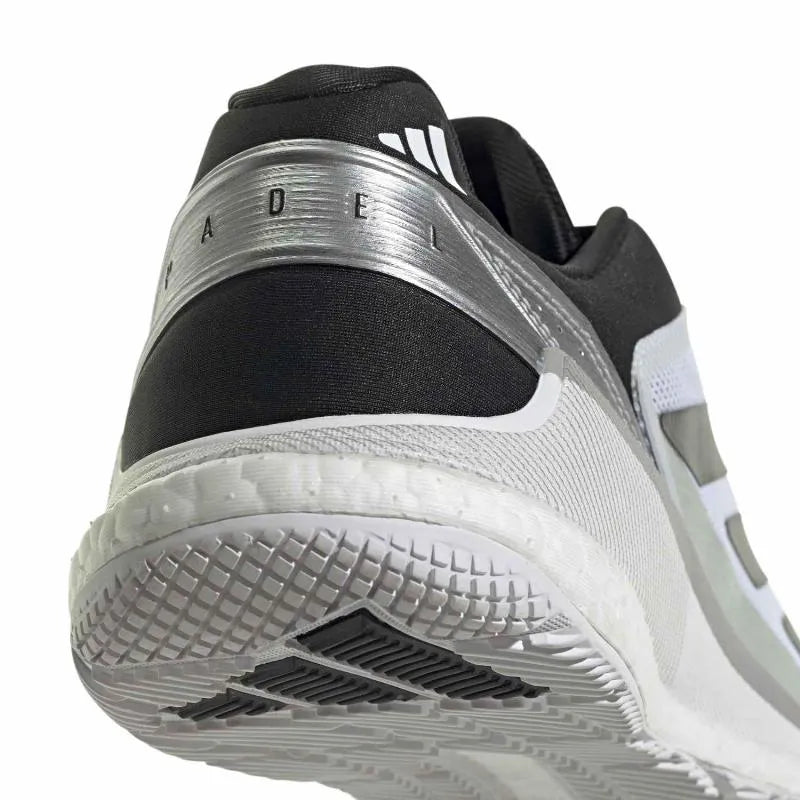 Adidas Crazyquick Boost Padel Blanc Noir Argent - vue 8