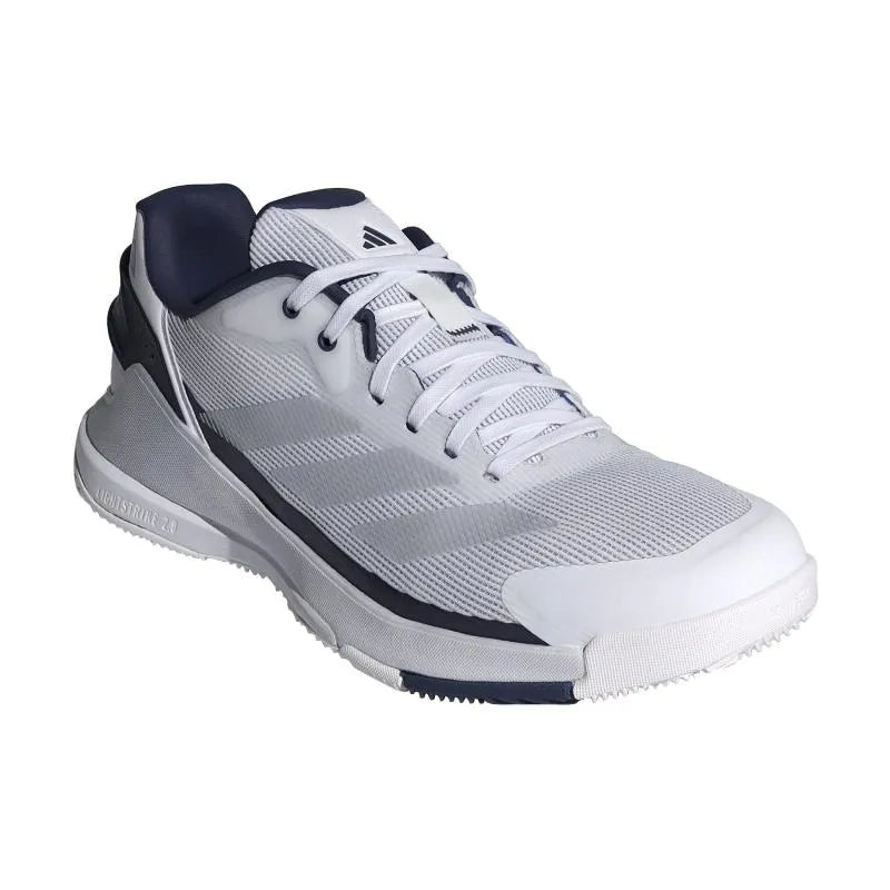 Adidas Crazyquick LS Padel Blanc Bleu Gris - vue 4