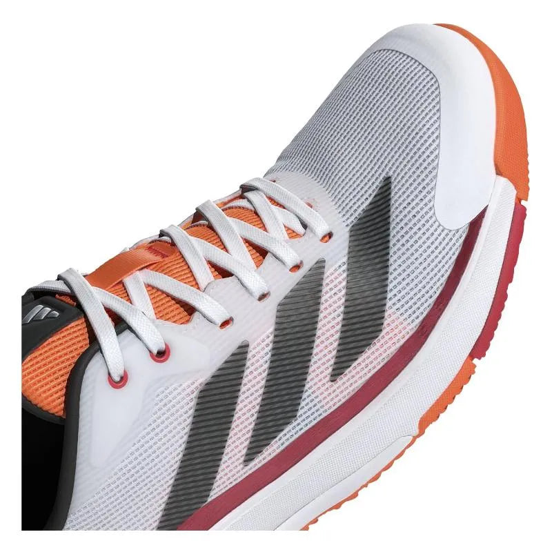 Adidas Crazyquick LS Padel Blanc Rouge Orange - vue 7