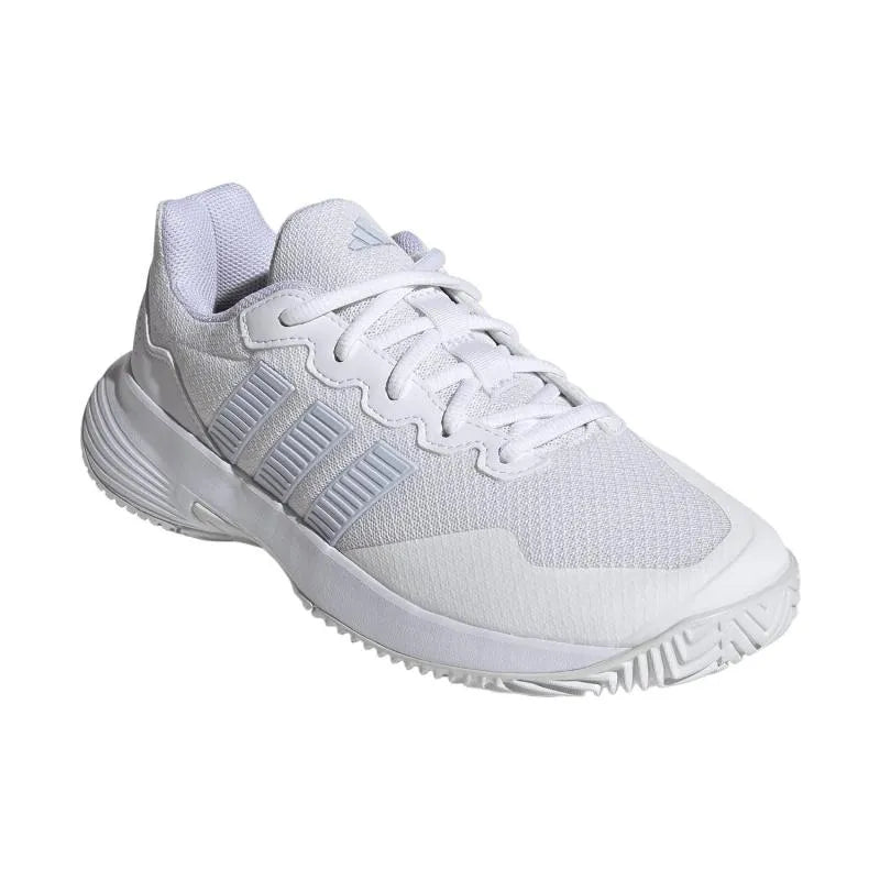 Adidas GameCourt 2 Blanc Bleu Celeste - vue 4