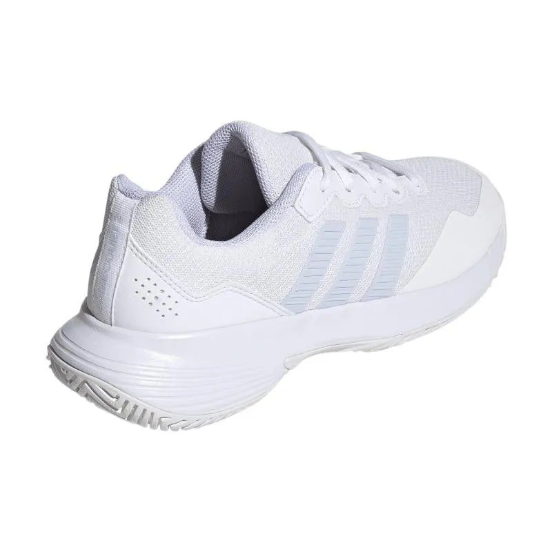 Adidas GameCourt 2 Blanc Bleu Celeste - vue 5