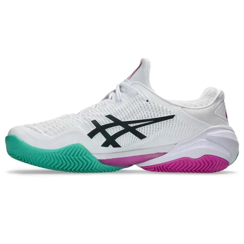 Asics Court FF 3 Clay Blanc Rose Sakura - vue 3