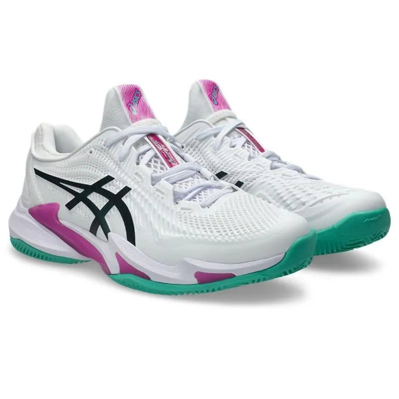 Asics Court FF 3 Clay Blanc Rose Sakura - vue 5