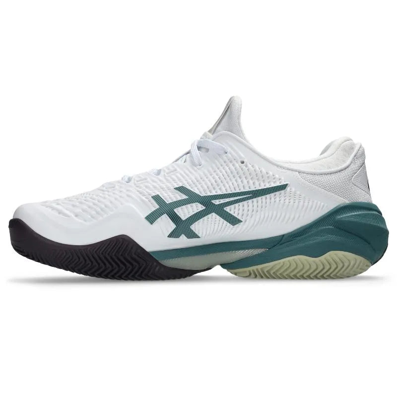 Asics Court FF 3 Clay Blanc Vert - vue 3