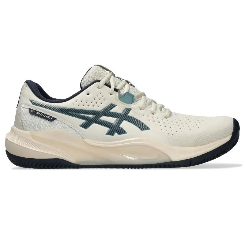 Asics Gel Challenger 15 Clay Beige Bleu Oscuro - vue 3